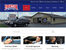 Tablet Screenshot of frontiermotorsonline.com